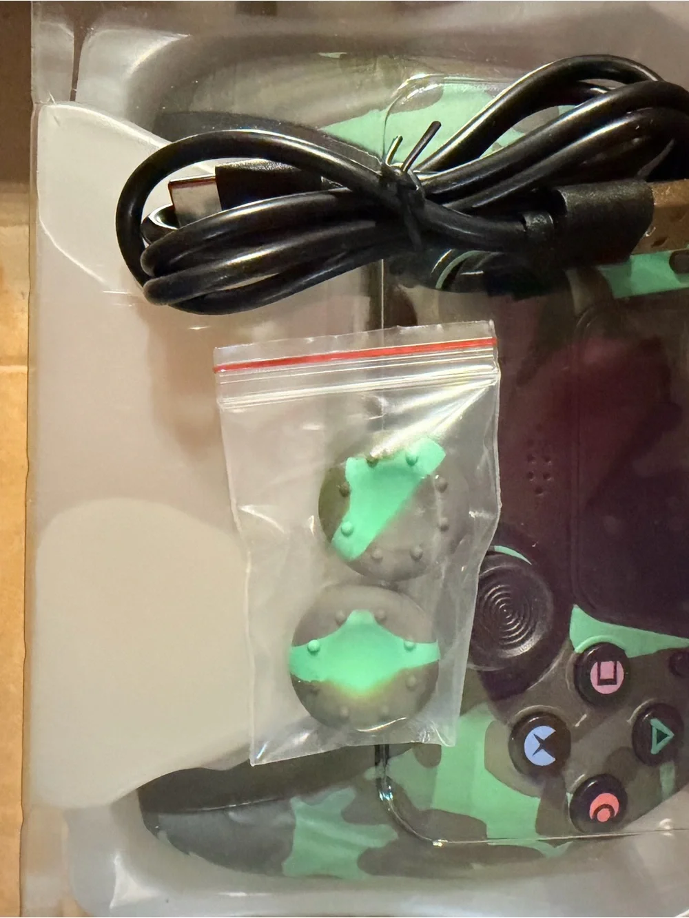 Wireless Gaming Controller for P4- Green Camouflage